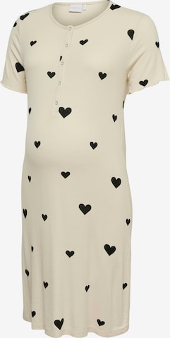MAMALICIOUS Nachthemd 'Laura Lia' in Beige: Vorderseite