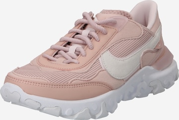 Baskets basses 'REACT R3VISION' Nike Sportswear en rose : devant