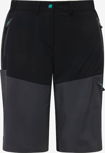 Ulla Popken Pantalon outdoor en gris / noir, Vue avec produit