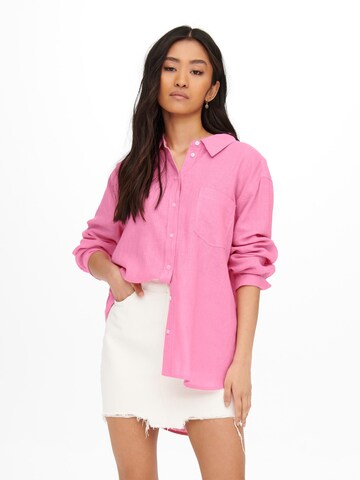 ONLY Blouse 'Tokyo' in Roze: voorkant