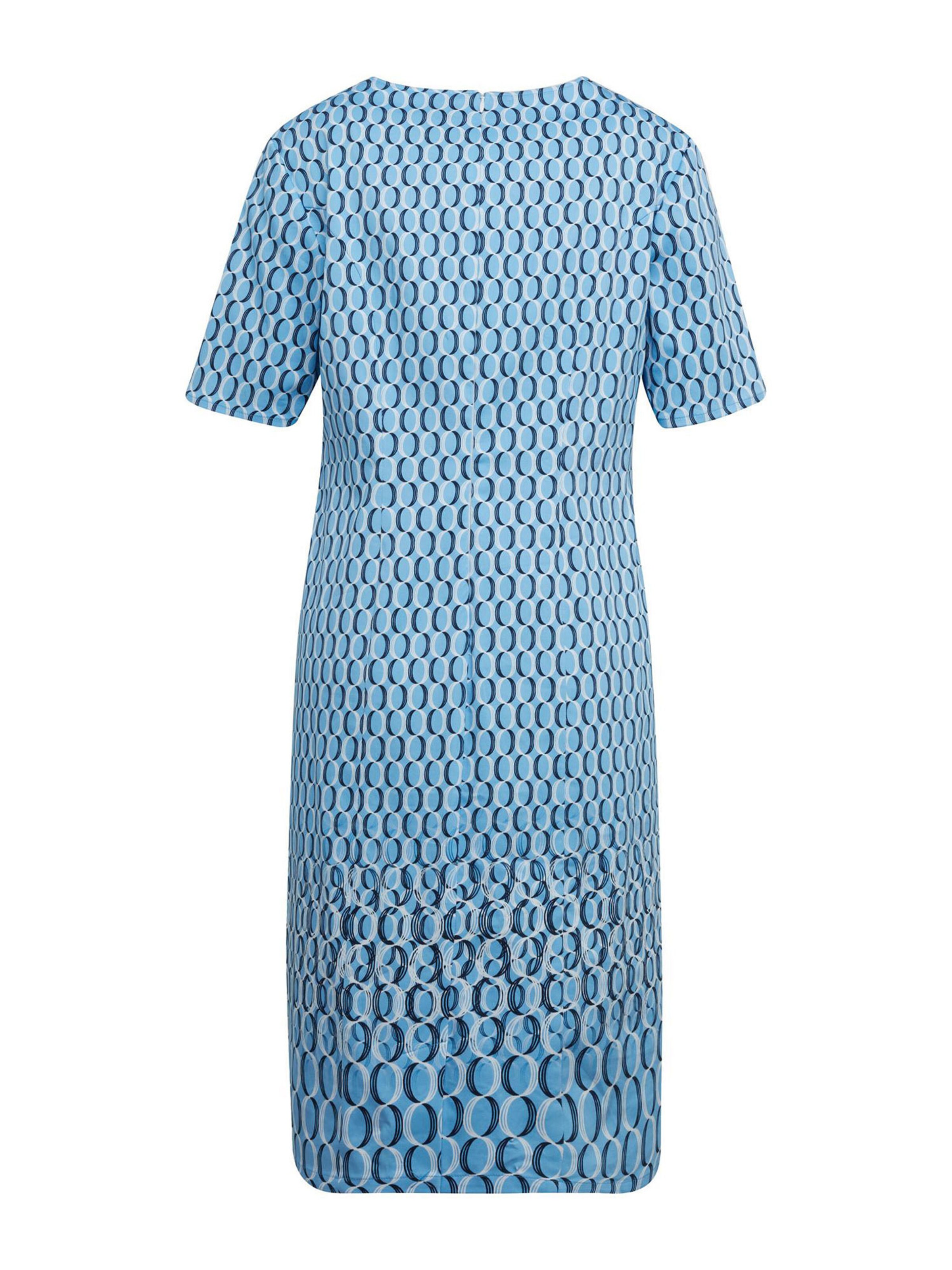 Goldner Kleid in Blau