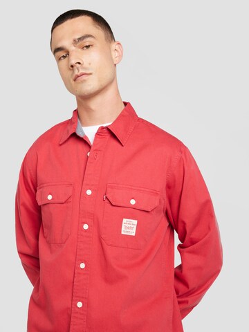 LEVI'S ® - Comfort Fit Camisa 'CLASSIC WORKER' em vermelho