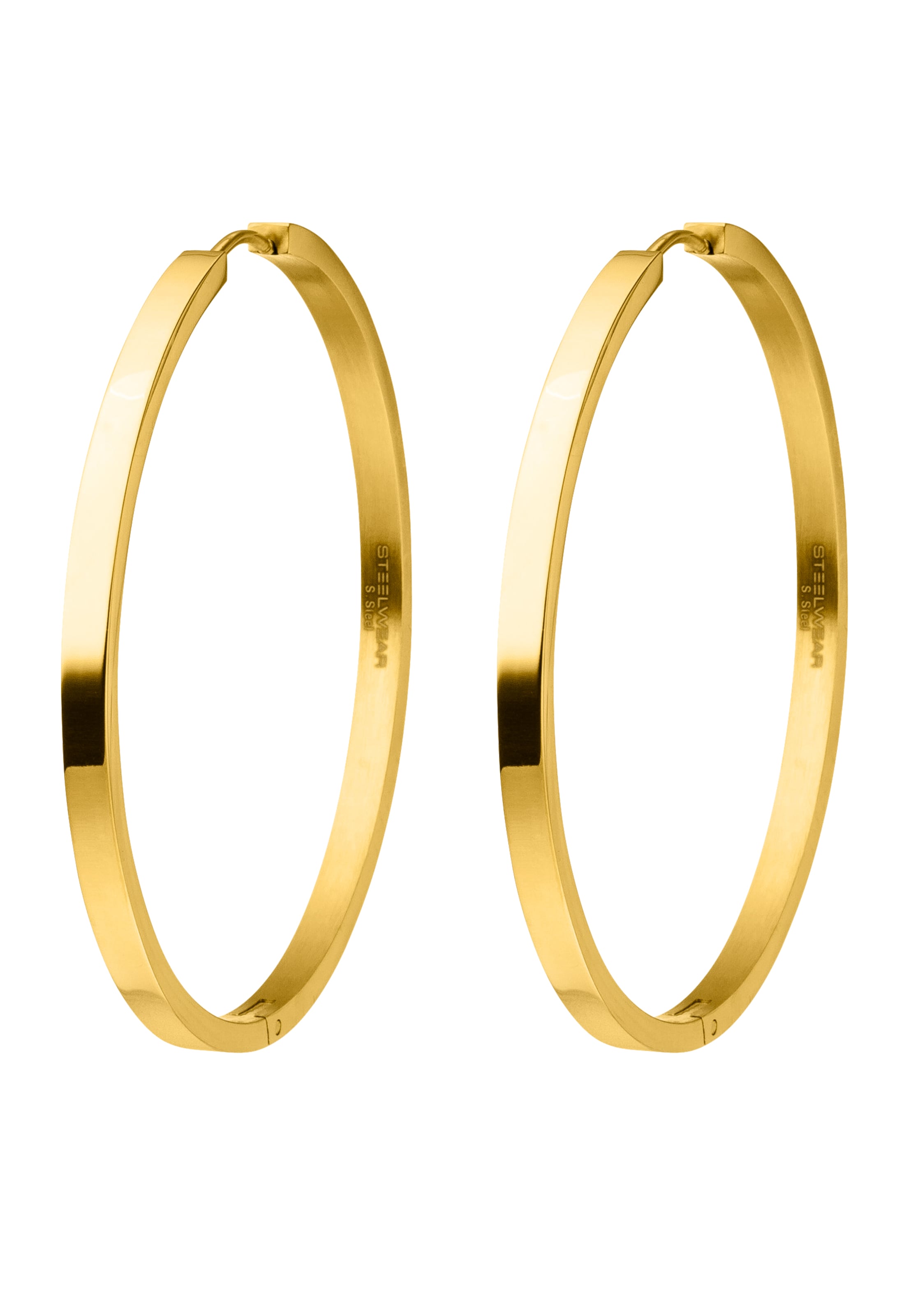 Steelwear Ohrring in Gold: Vorderseite