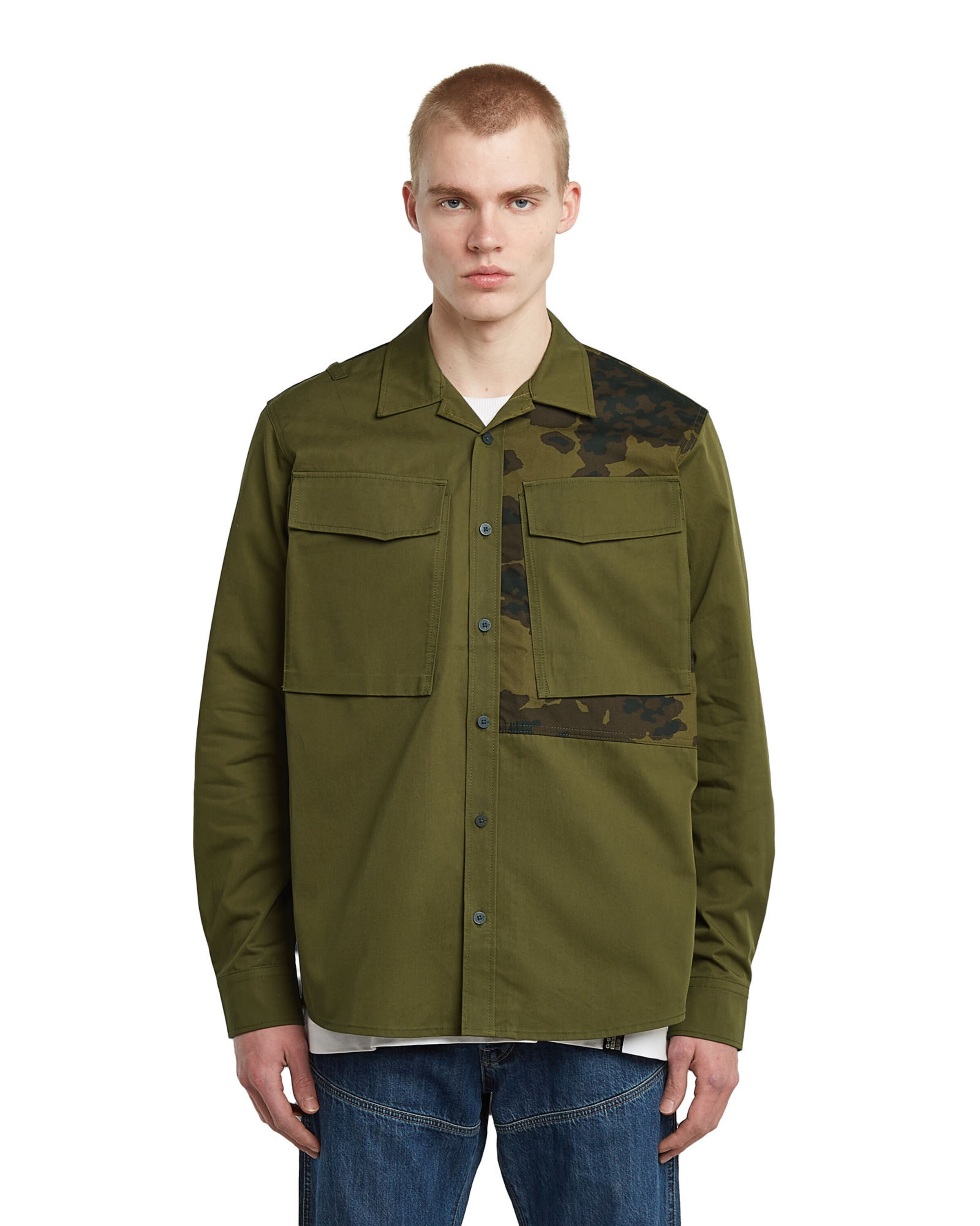 G-STAR Comfort fit Overhemd in Groen: voorkant