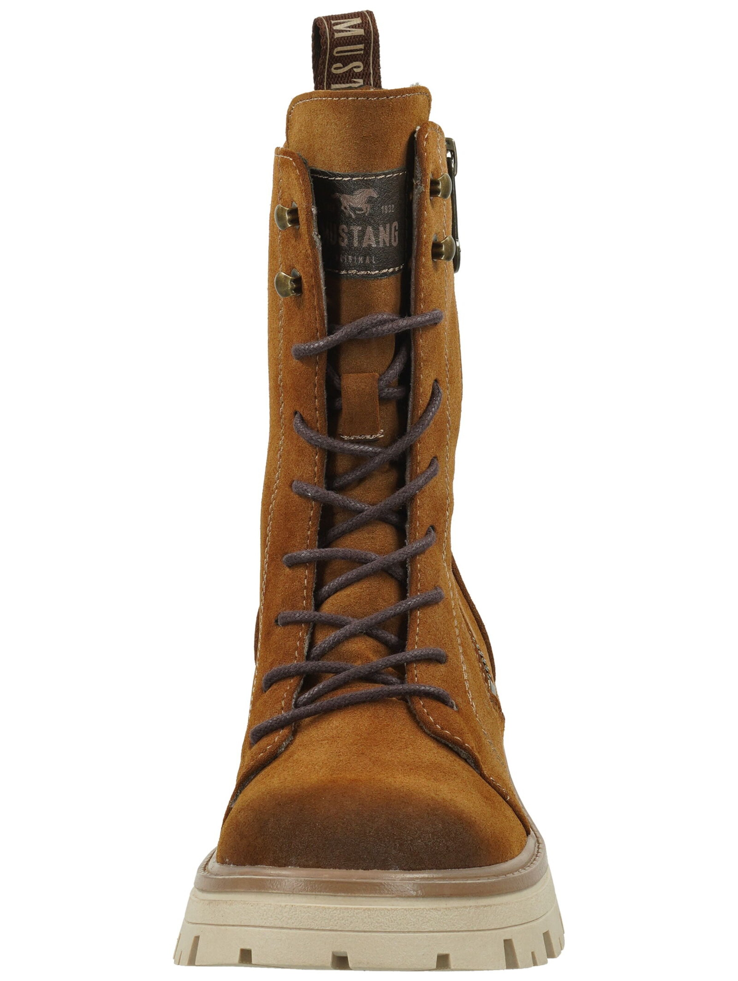Bottines à lacets MUSTANG en marron
