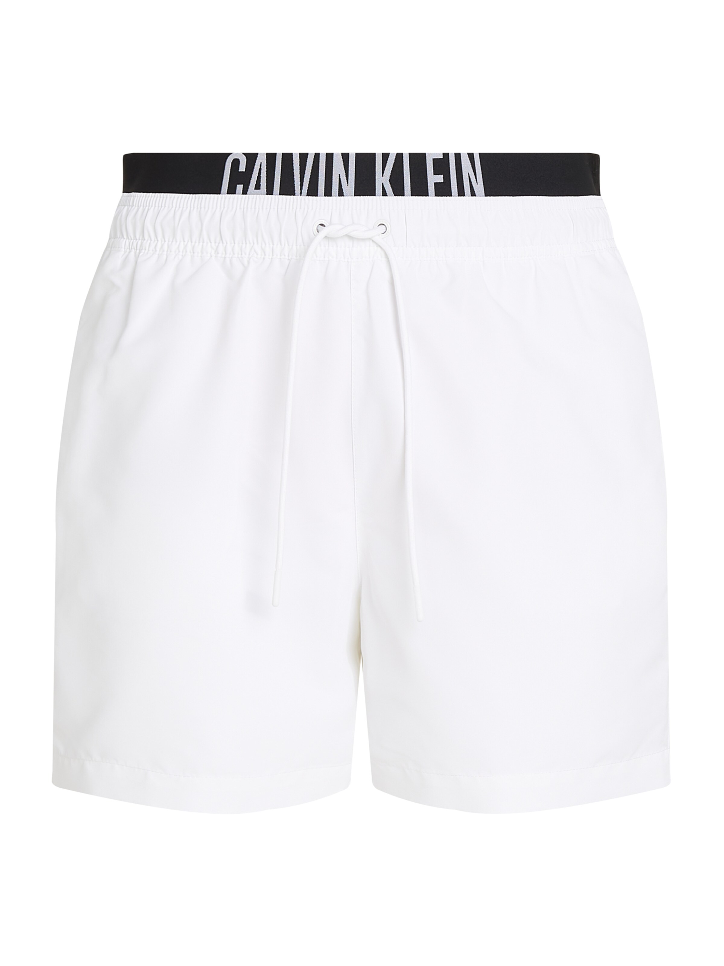 Shorts de bain Calvin Klein Swimwear en blanc : devant