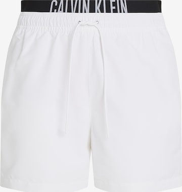 Calvin Klein Swimwear Plavecké šortky – bílá: přední strana