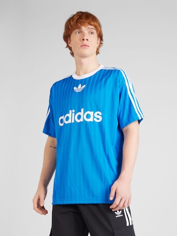 ADIDAS ORIGINALS Shirt 'Adicolor' in Blauw: voorkant