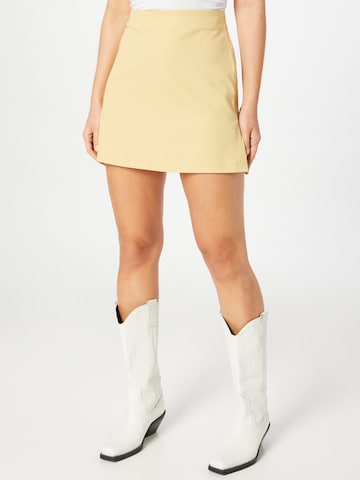 NA-KD Skirt in Yellow: front