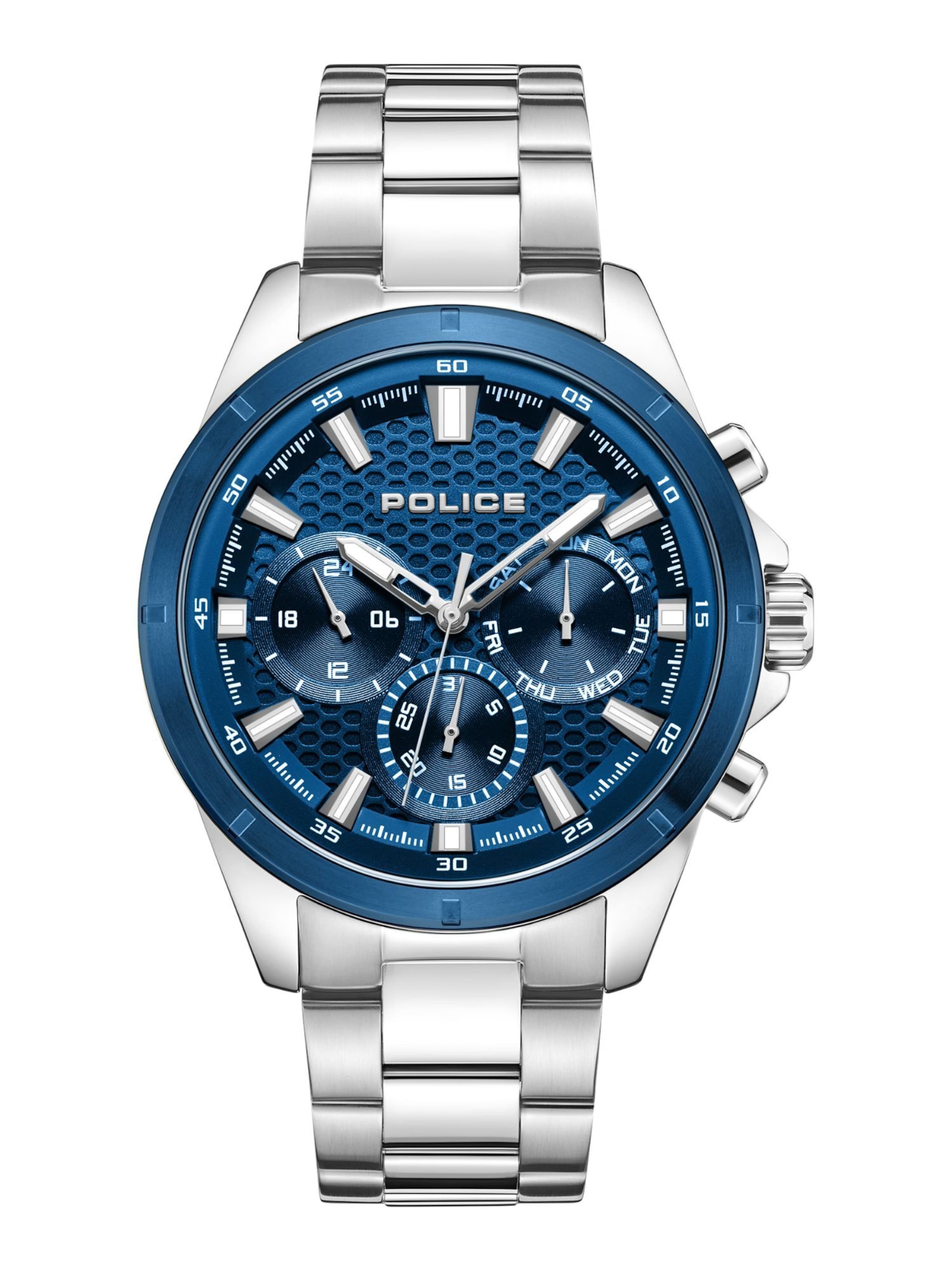 POLICE Analog watch 'Motion' in Silver: front
