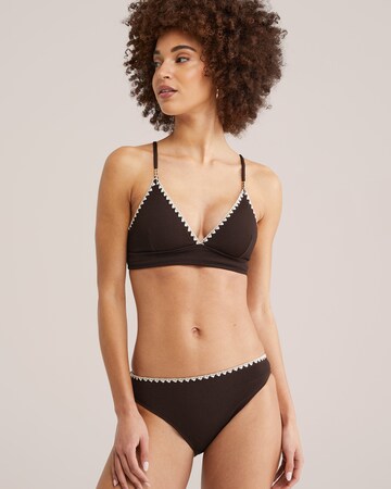 Bas de bikini WE Fashion en marron : devant