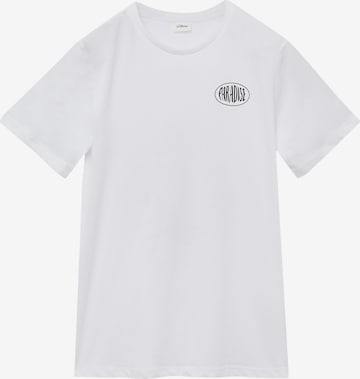 s.Oliver Shirt in Wit: voorkant