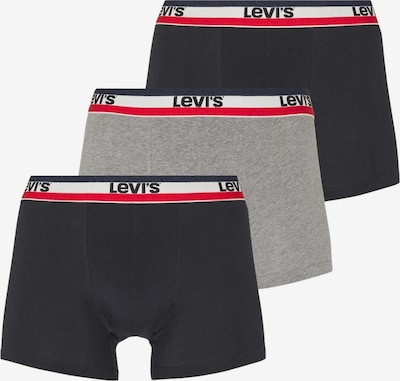 LEVI'S ® Boxershorts in de kleur Grijs gemêleerd / Rood / Zwart / Wit, Productweergave