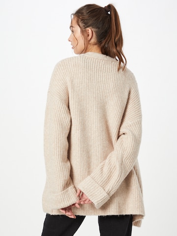 ABOUT YOU Knit Cardigan 'Laura' in Beige