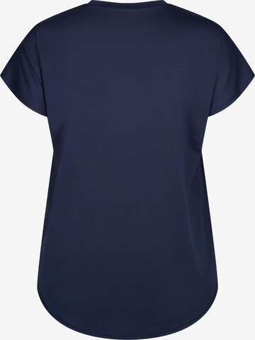 Active by Zizzi Shirt 'BASIC' in Blauw