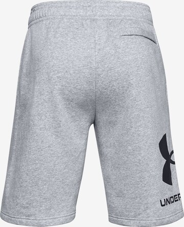 UNDER ARMOUR Regular Workout Pants 'Rival' in Grey