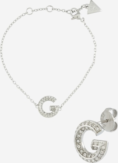 GUESS Sada šperků - stříbrná / průhledná, Produkt