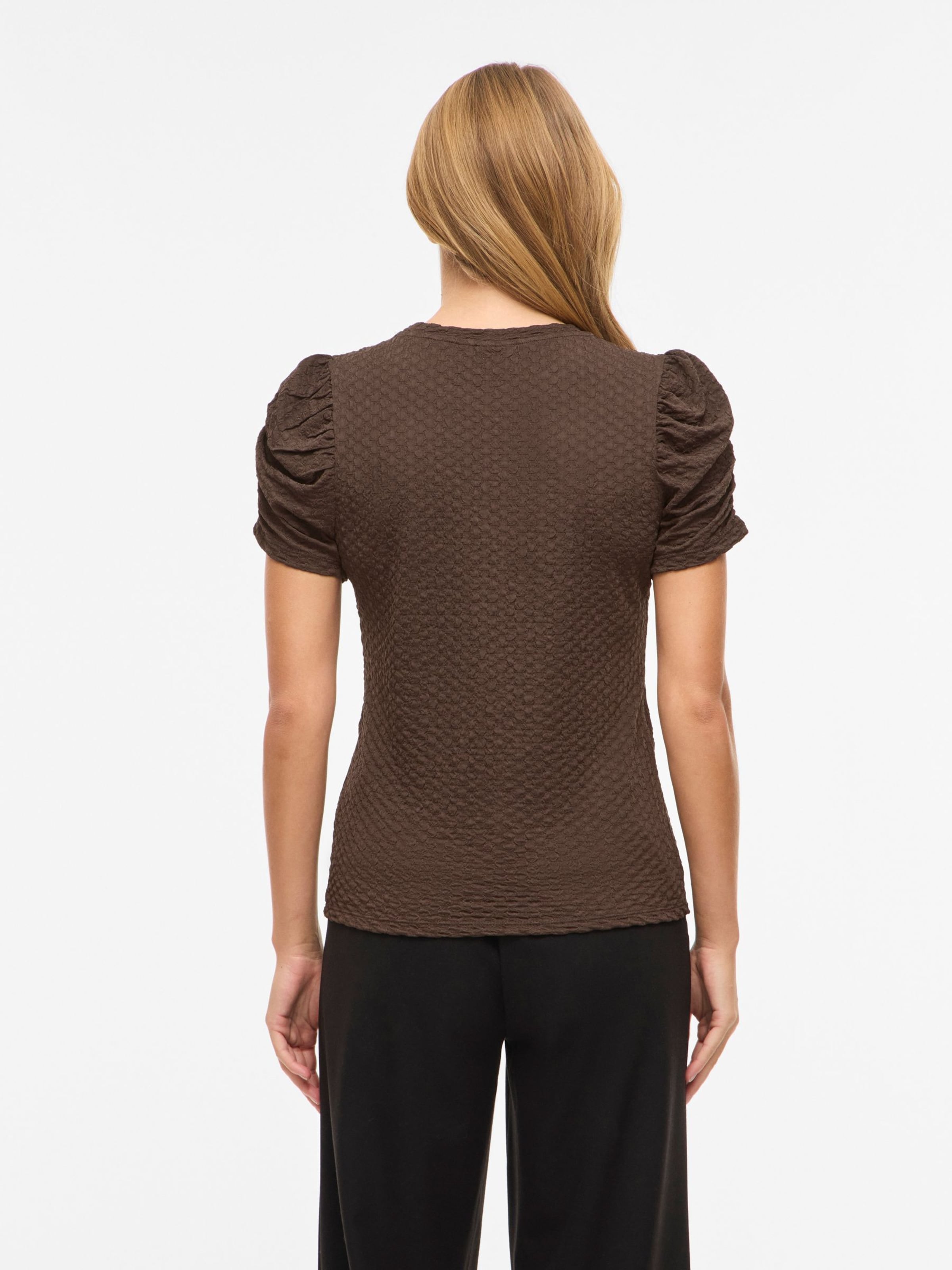VILA - Blusa 'VIAnine' en marrón