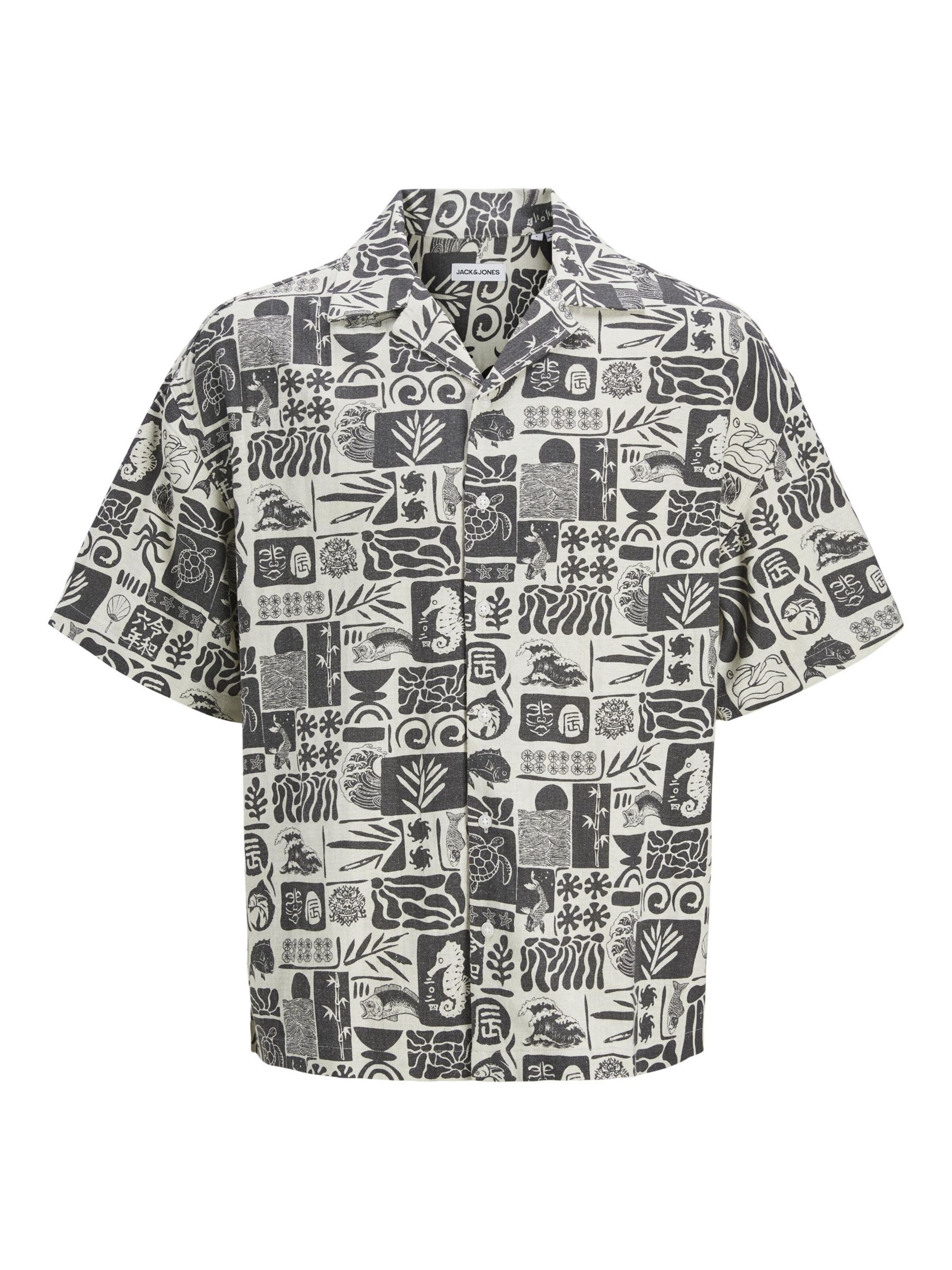 JACK & JONES Overhemd in Zwart: voorkant