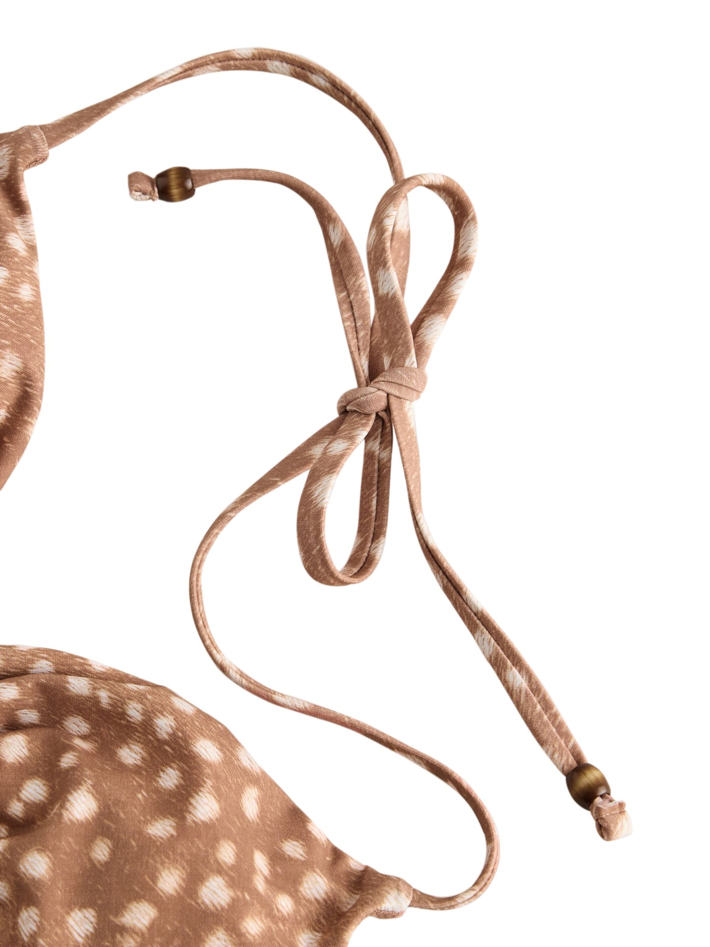Next Triangel Bikinioverdel i brun