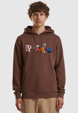 2Y Studios Sweatshirt 'Ransom Note' in Braun: Vorderseite