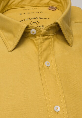 ETERNA Regular fit Button Up Shirt in Yellow