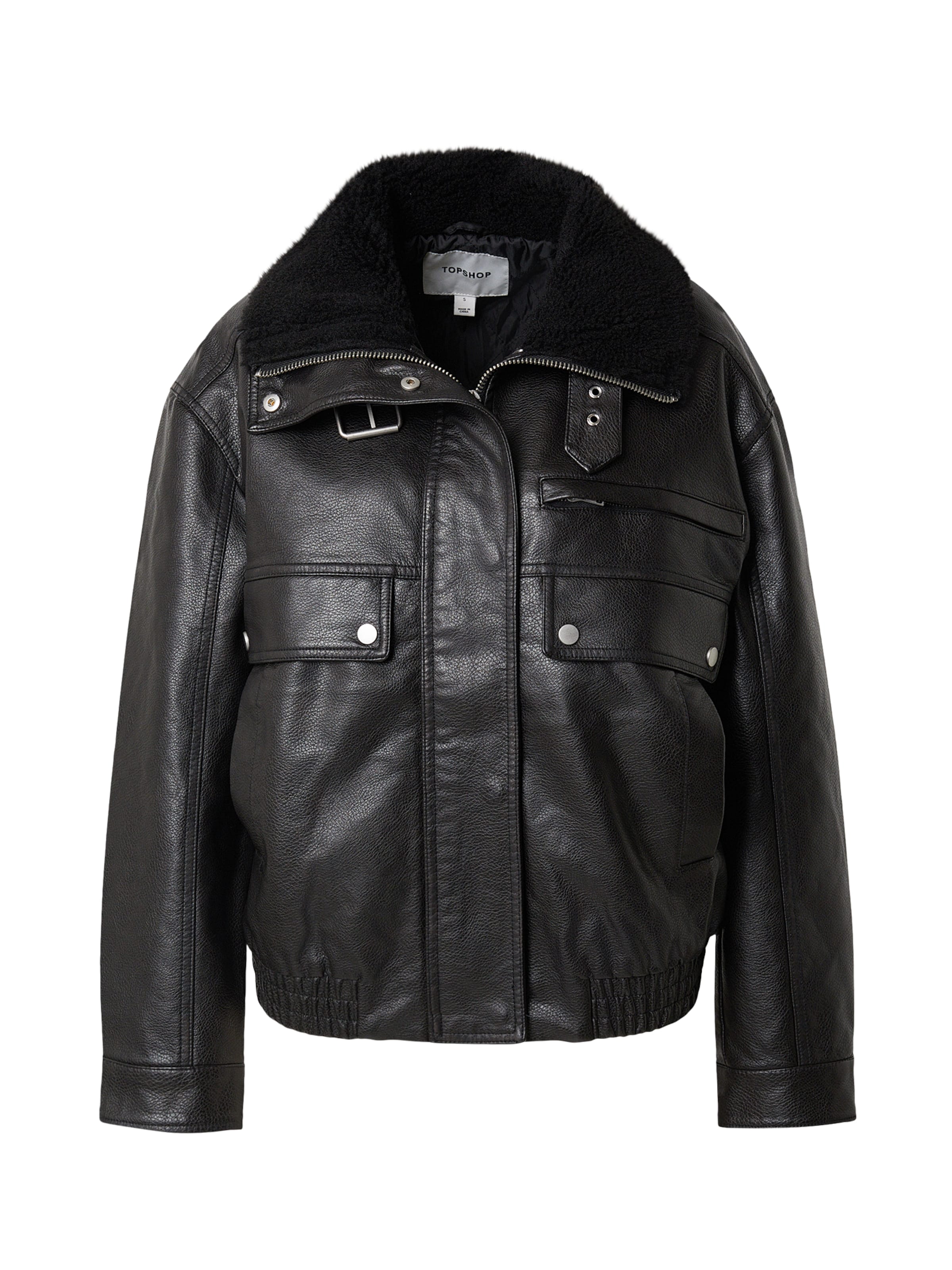 TOPSHOP Prehodna jakna 'OLIVIA' | črna barva, Prikaz izdelka