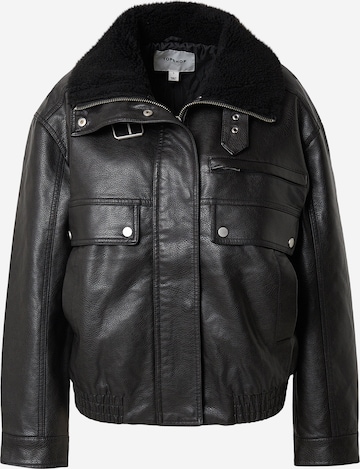 TOPSHOP Välikausitakki 'OLIVIA' värissä musta: etupuoli