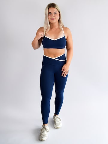 Impulse Fitwear Skinny Sports trousers 'Contour' in Blue