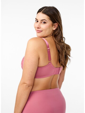 Devoted by Zizzi T-shirt Podprsenka 'Linett' – pink
