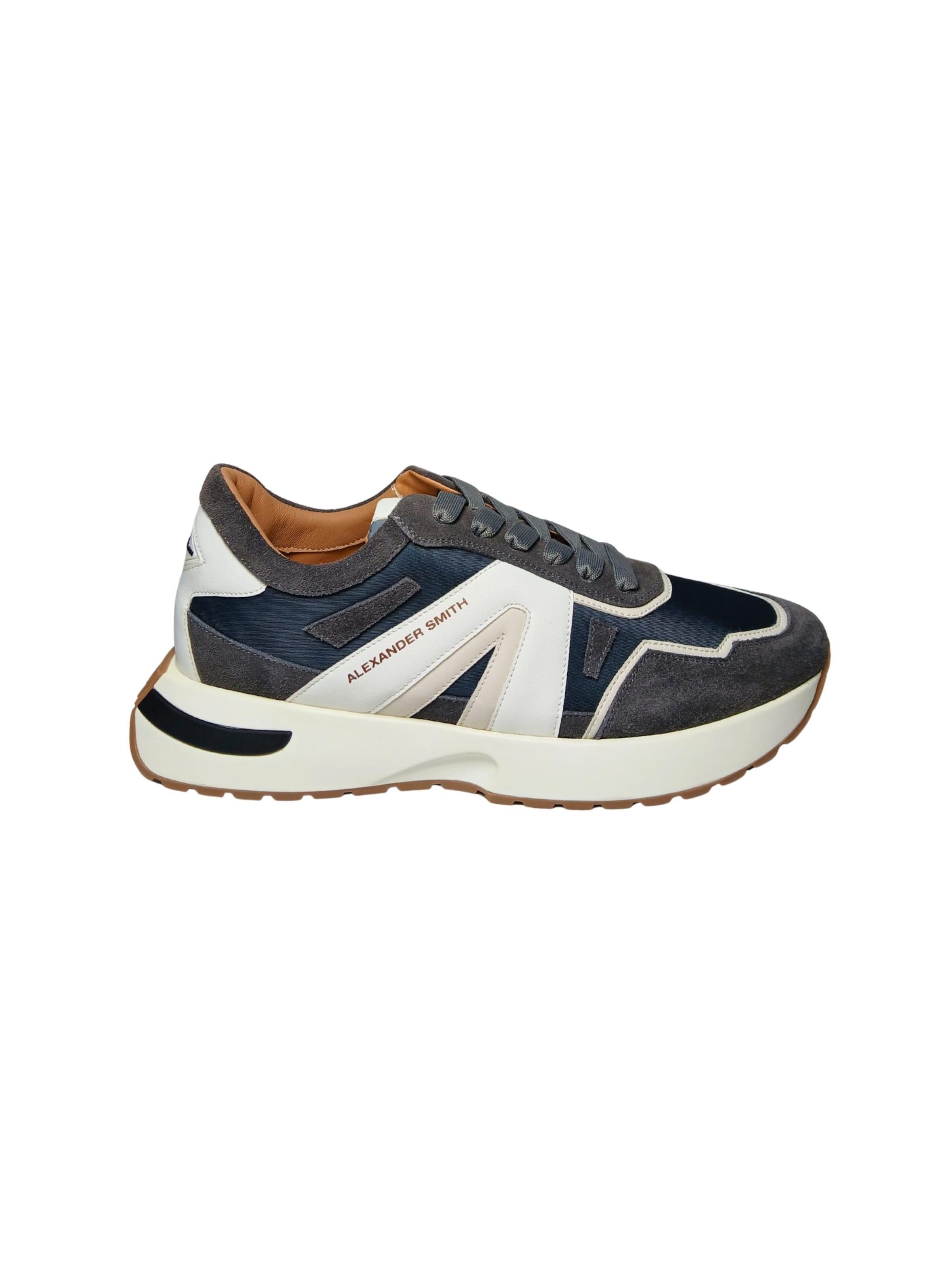Alexander Smith Platform trainers in Blue: front