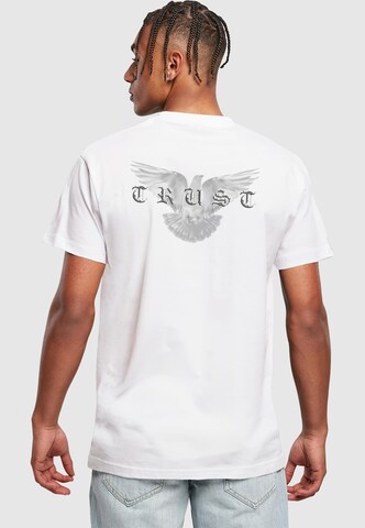 T-Shirt 'Trust Dove' Mister Tee en blanc : devant