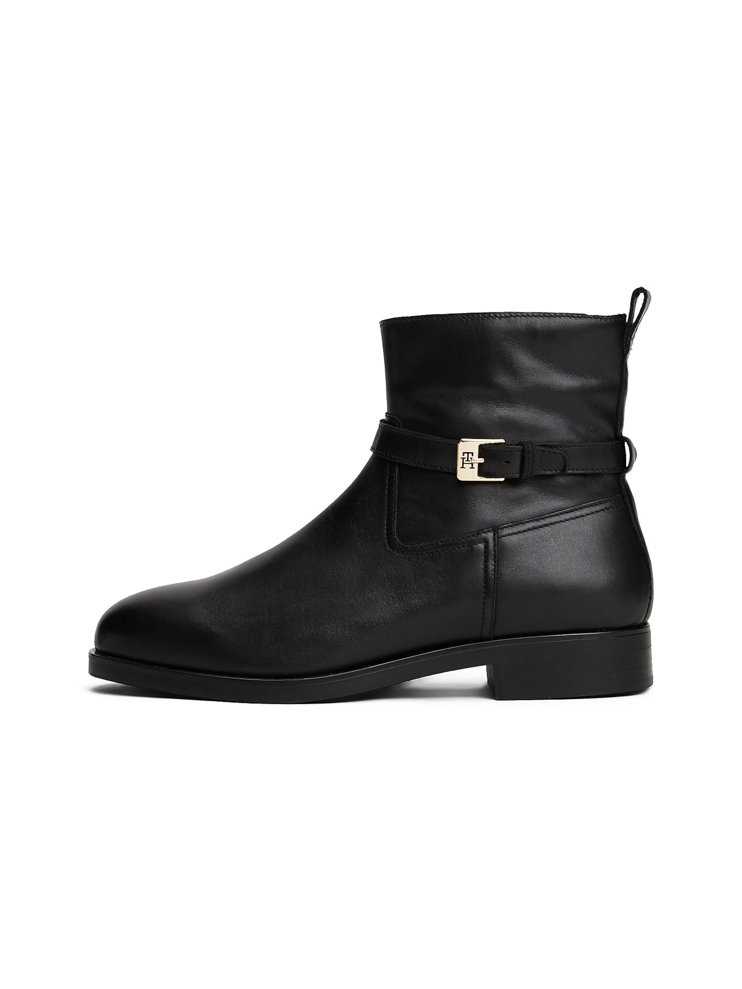 TOMMY HILFIGER Ankle boots in Black: front