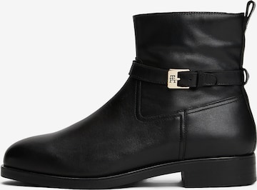 TOMMY HILFIGER Ankle boots in Black: front
