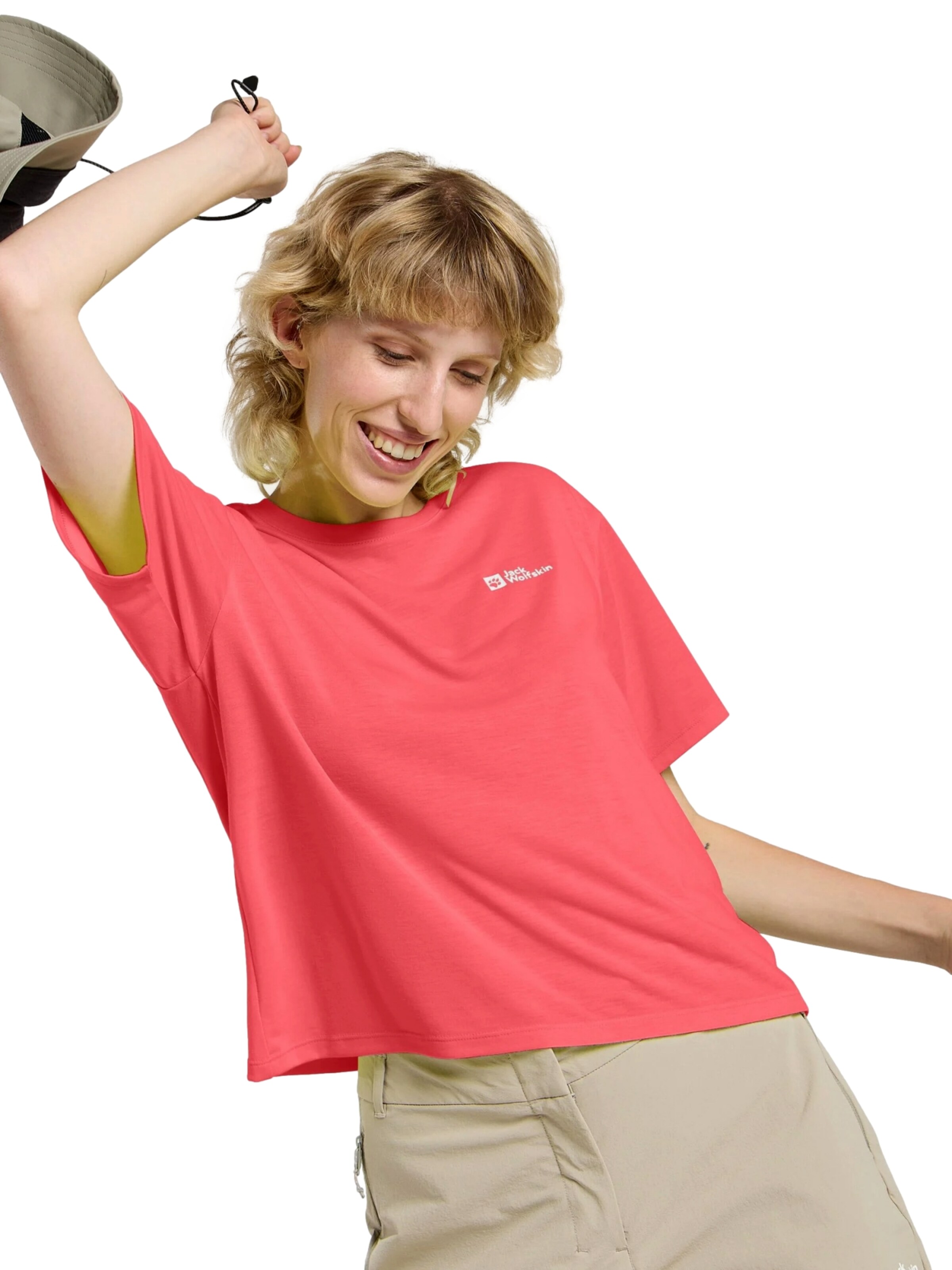 JACK WOLFSKIN Funktionsbluse 'Vonnan' i pink