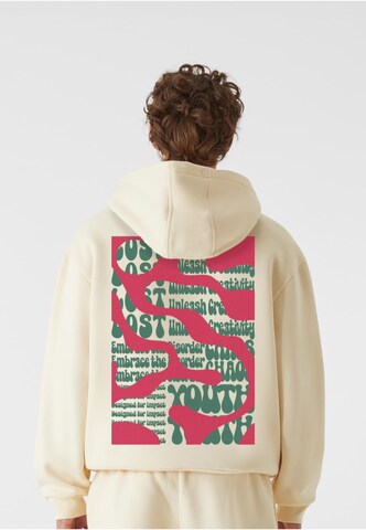 Lost Youth Sweatshirt 'Cover Strory' in White: front