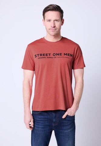 Street One MEN T-Shirt in Rot: Vorderseite