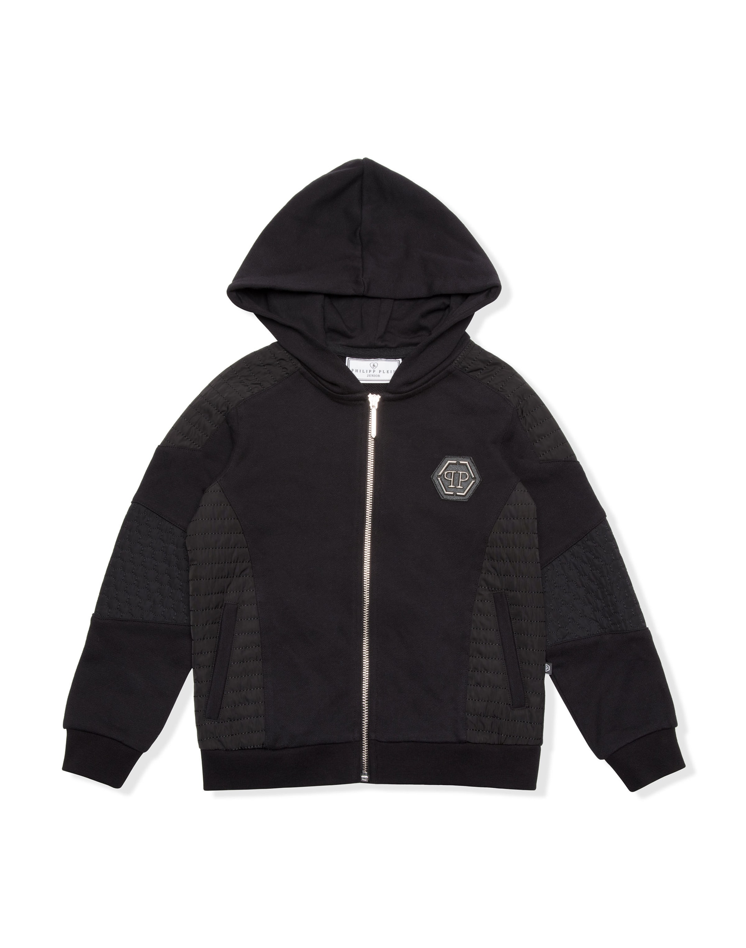 Philipp Plein - Sudadera con cremallera 'Underwater' en negro: frente