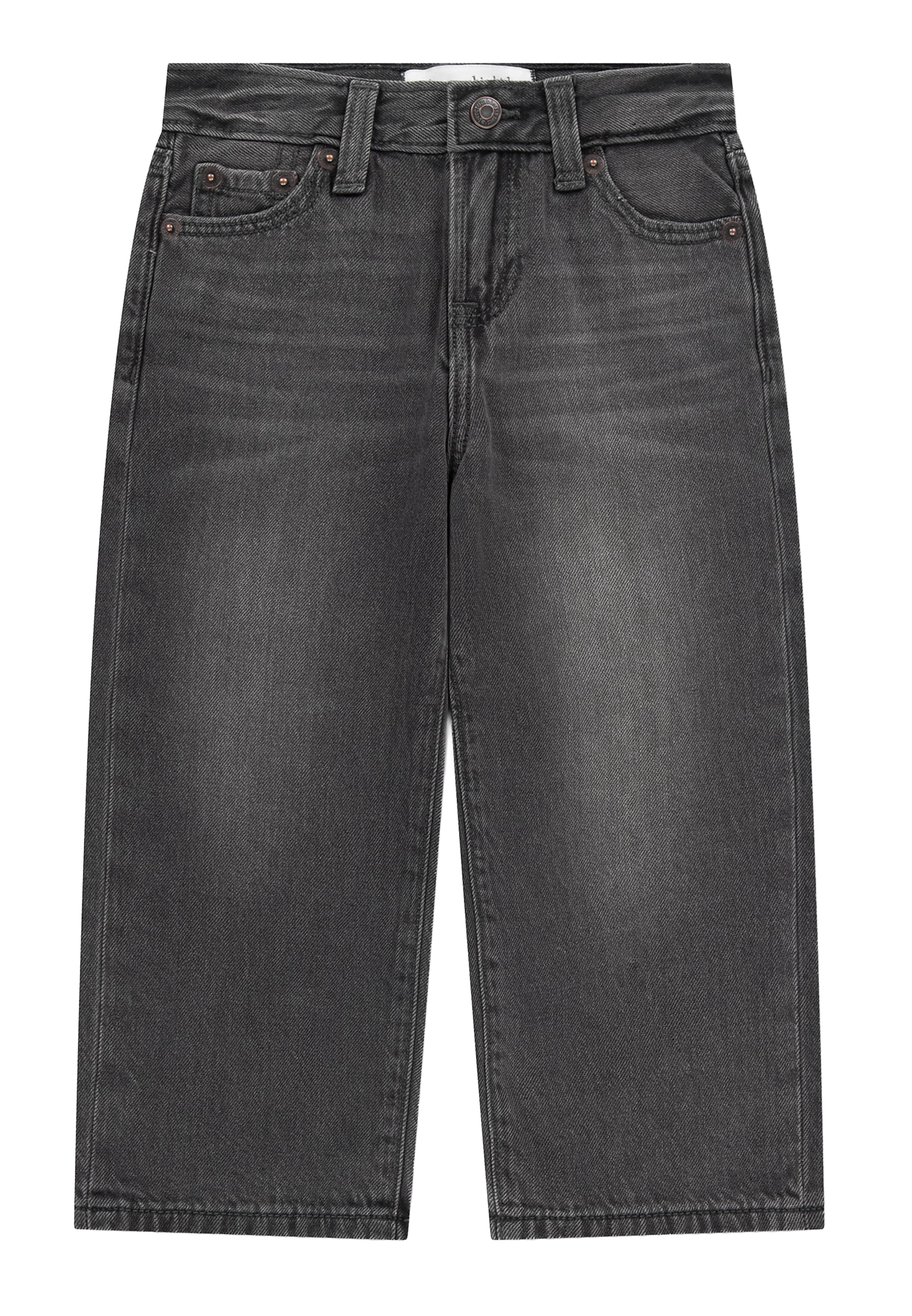 Abercrombie & Fitch Baggy Jeans i grå: framsida