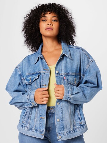 Levi's® Plus Between-Season Jacket 'PL 90s Trucker' in Blue: front