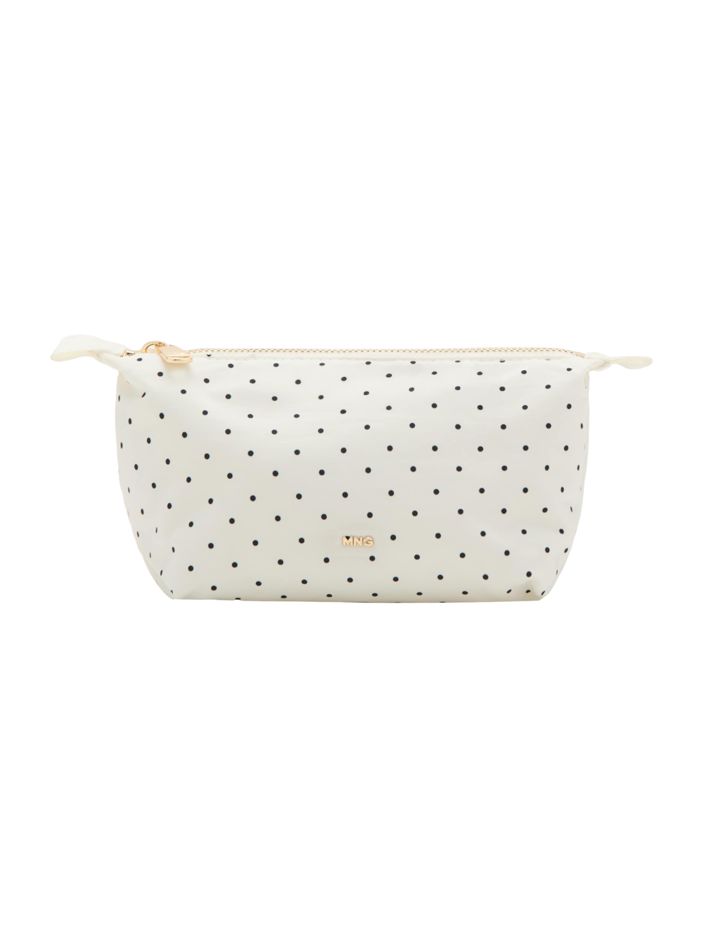 MANGO Kosmetiktasche 'DOTTY' in Weiß: Vorderseite