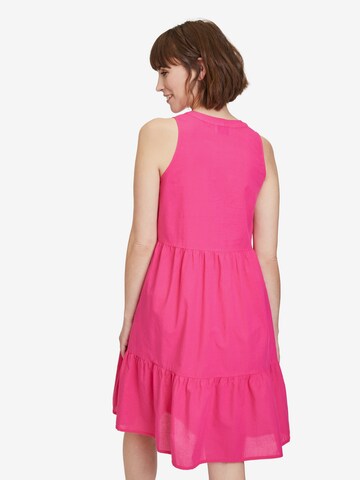 Vera Mont Sommerkleid mit Stufen in Pink