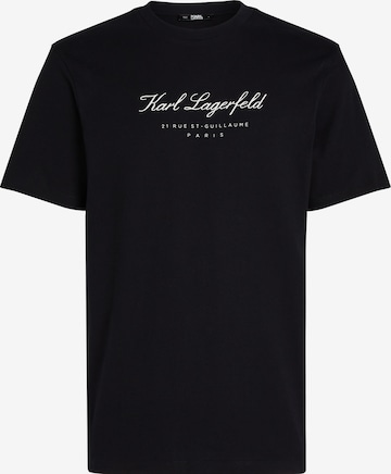 Karl Lagerfeld - Camisa ' Hotel Karl' em preto: frente