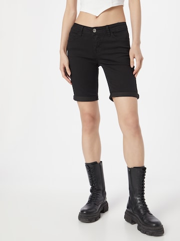 Hailys Slimfit Shorts 'Jenny' in Schwarz: predná strana