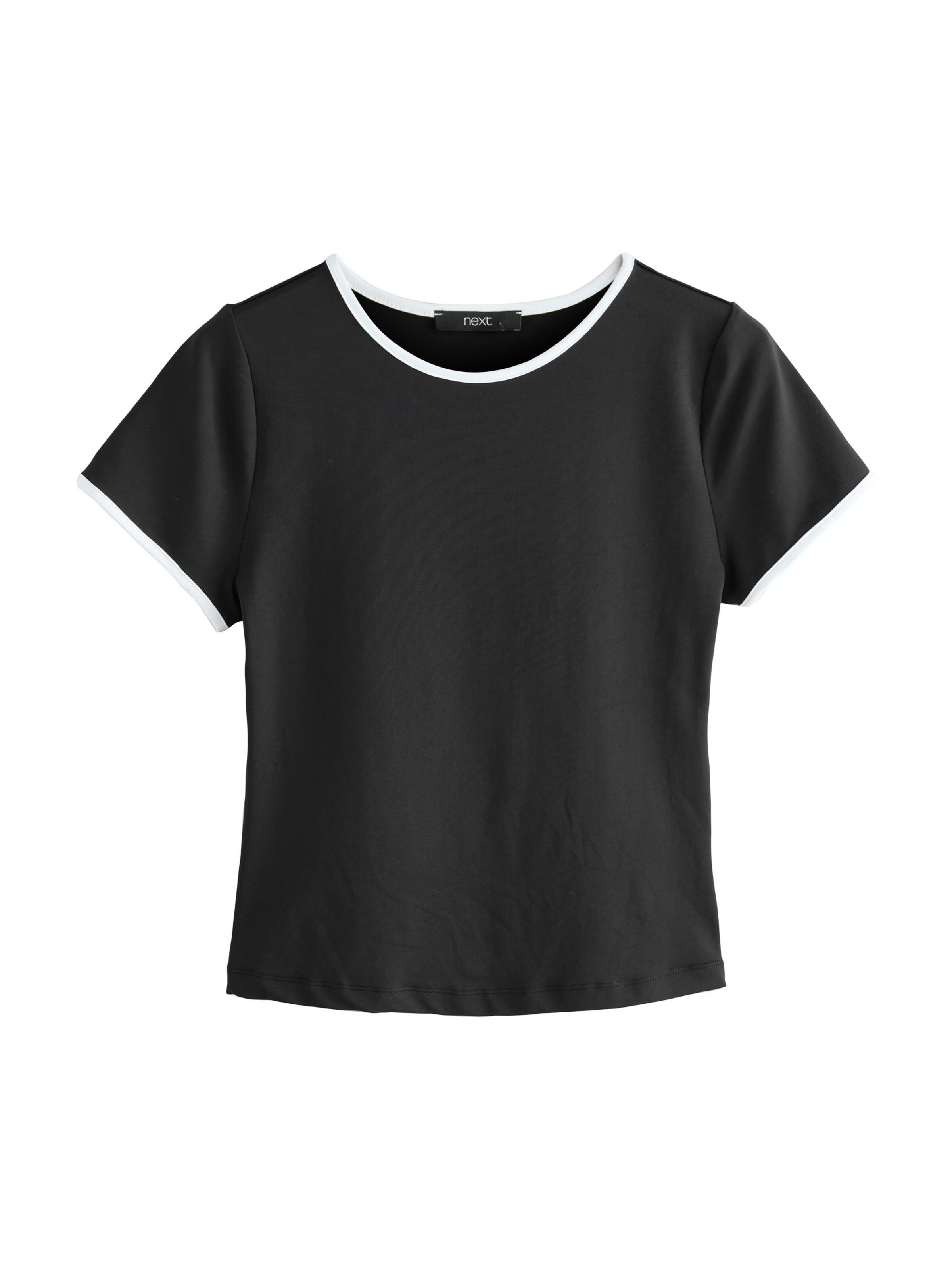 Next Slim Fit Kurzarm-T-Shirt mit weicher Haptik in Mischfarben: Vorderseite