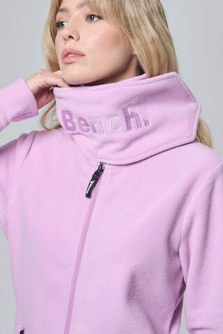 BENCH Fleece Jacket 'Funnel' in Purple