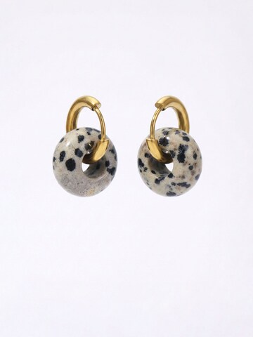 Nemomatheo Earrings 'Himmelskreis' in Beige: front
