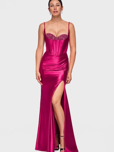 Ombre Abendkleid‌‌‌‌‌ in 36 in burgunder, Produktansicht