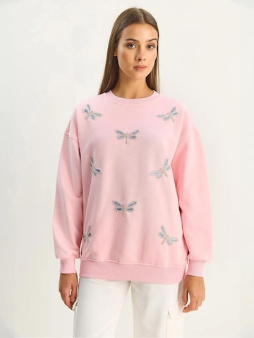 Felpa di Bianco Lucci in rosa