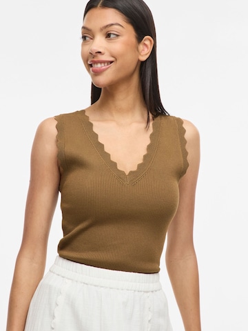 VILA Knitted top 'VISisi' in Brown